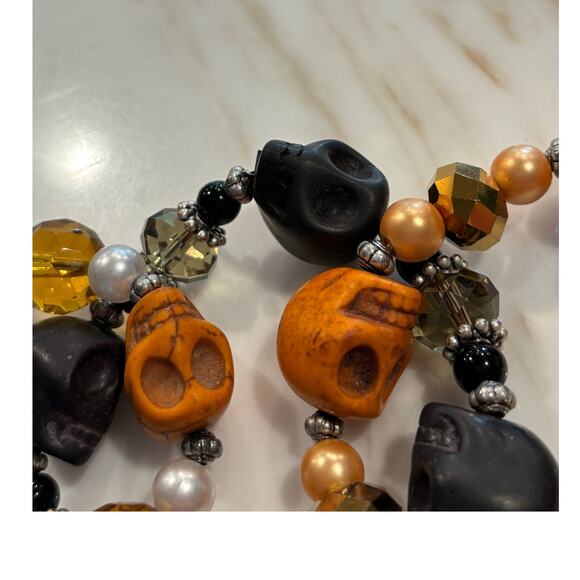 Halloween Bracelets (3) 2-Orange; 1- Black - Picture 2 of 5